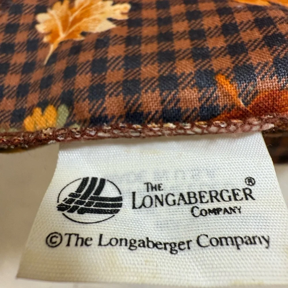 Longaberger Handmade Basket with Brown Finish